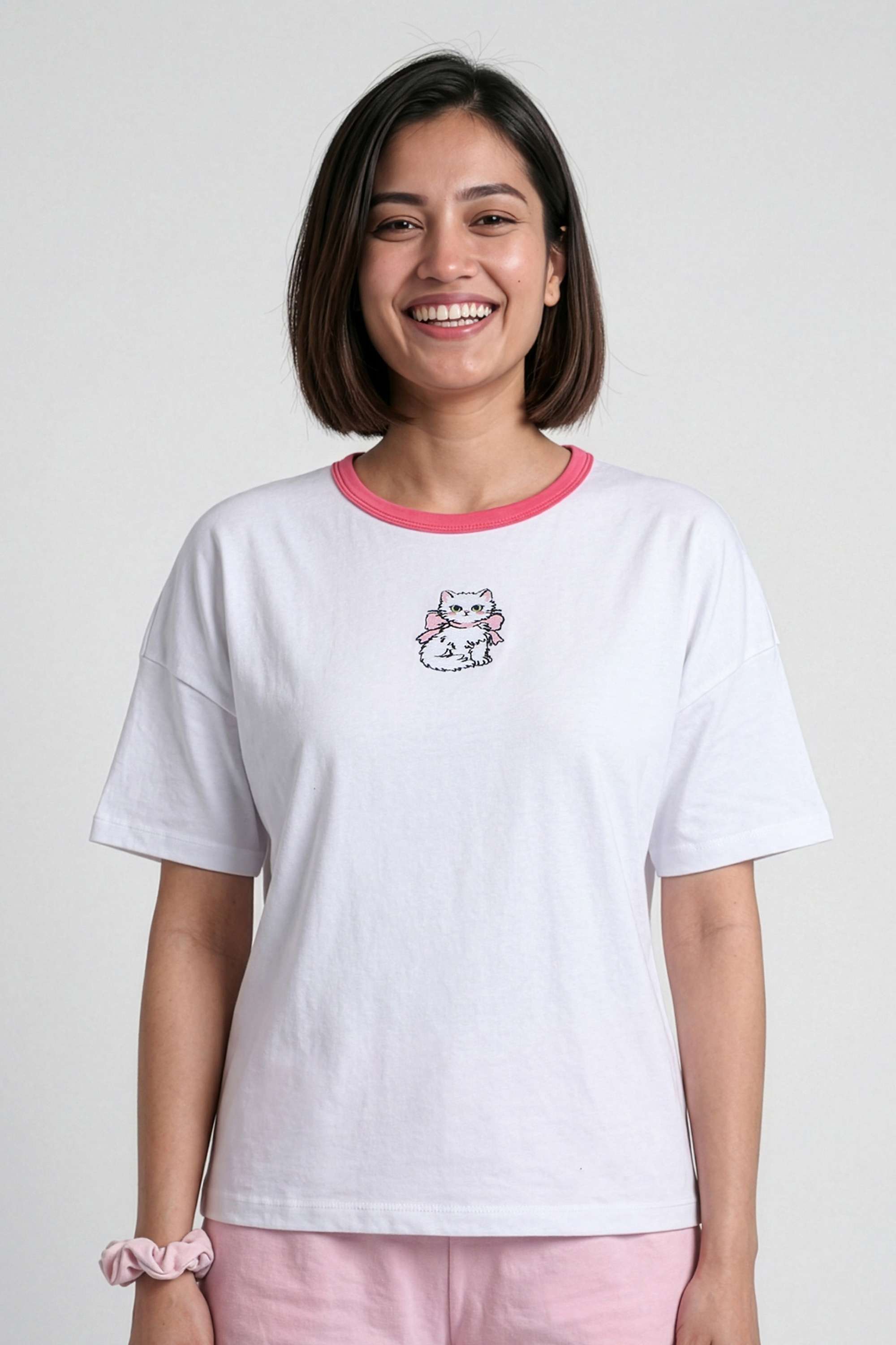 insense Embroidered Cotton Round Neck Women T-Shirt-picture-21
