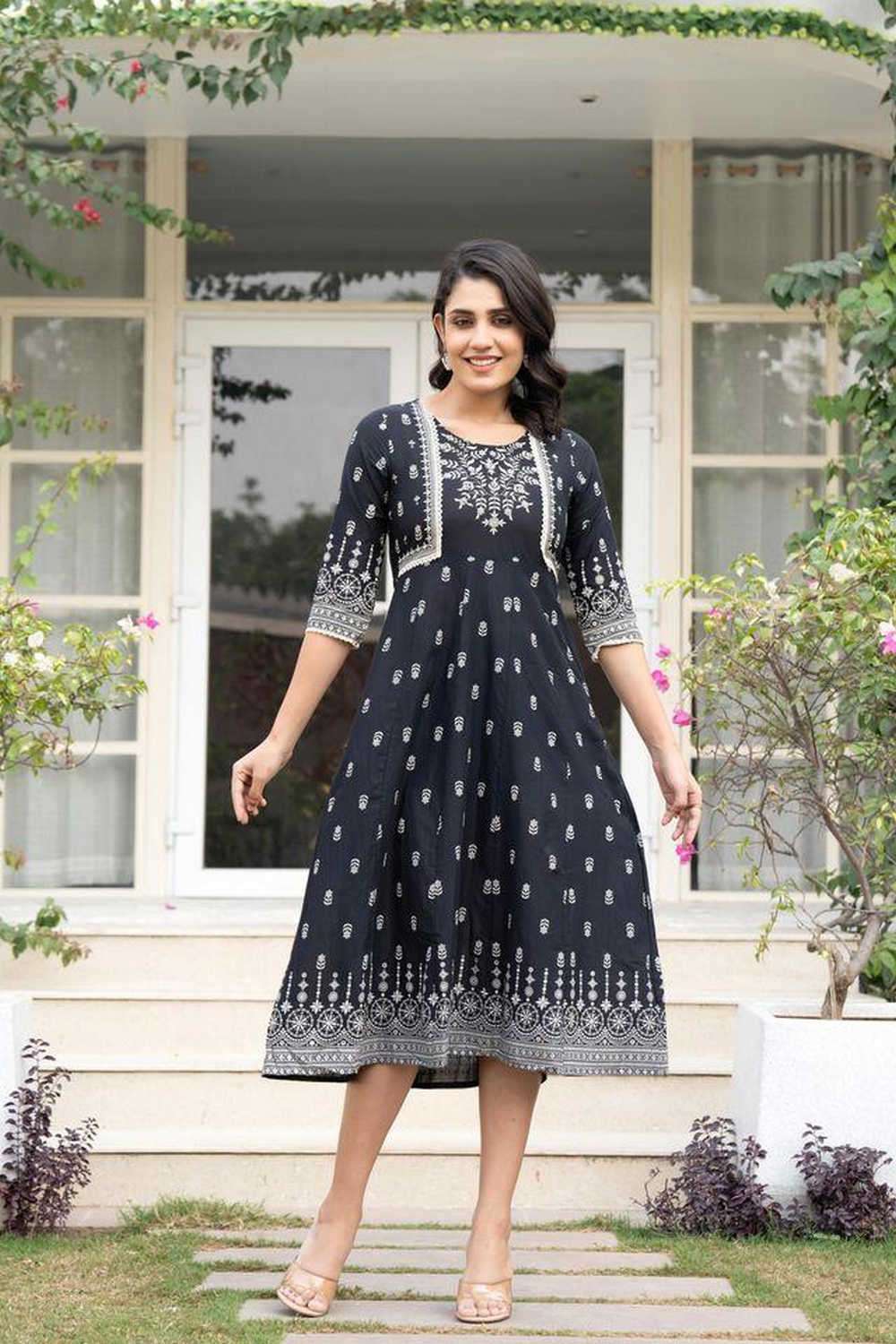juniper Printed Cotton Regular Fit Women's Dress-picture-40