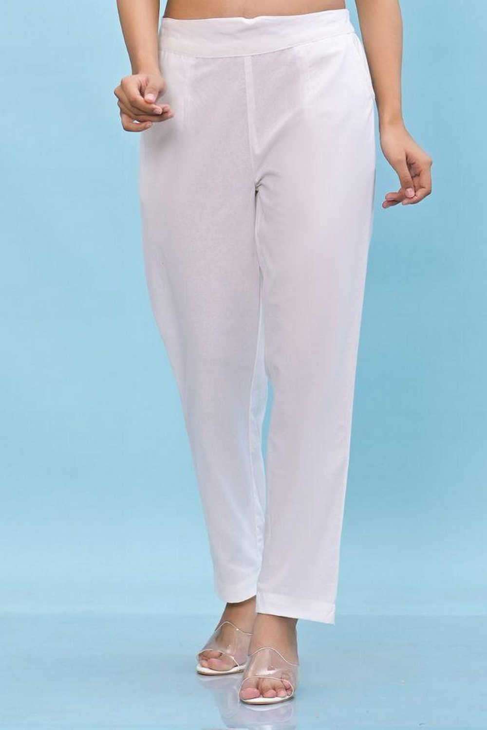 juniper Solid Regular Fit Cotton Women Casual Wear Pants-picture-32