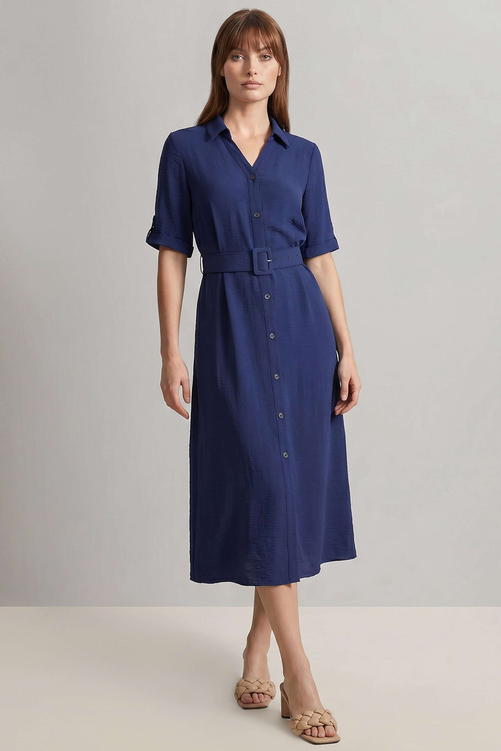 vero moda Solid Blended Fabric Regular Fit Women's Dress-picture-13