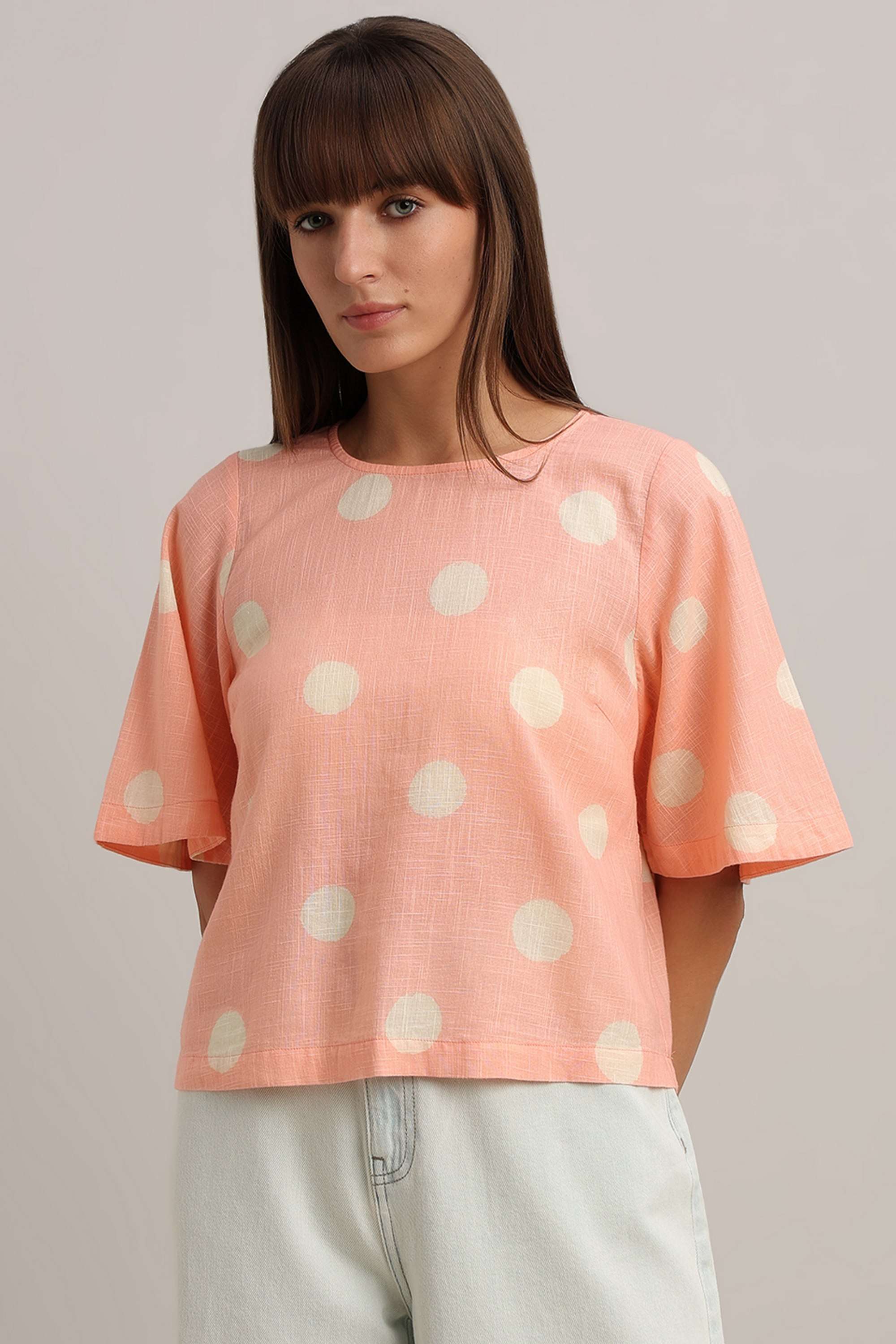 vero moda Polka Dots Blended Fabric Regular Fit Women's Top-picture-31