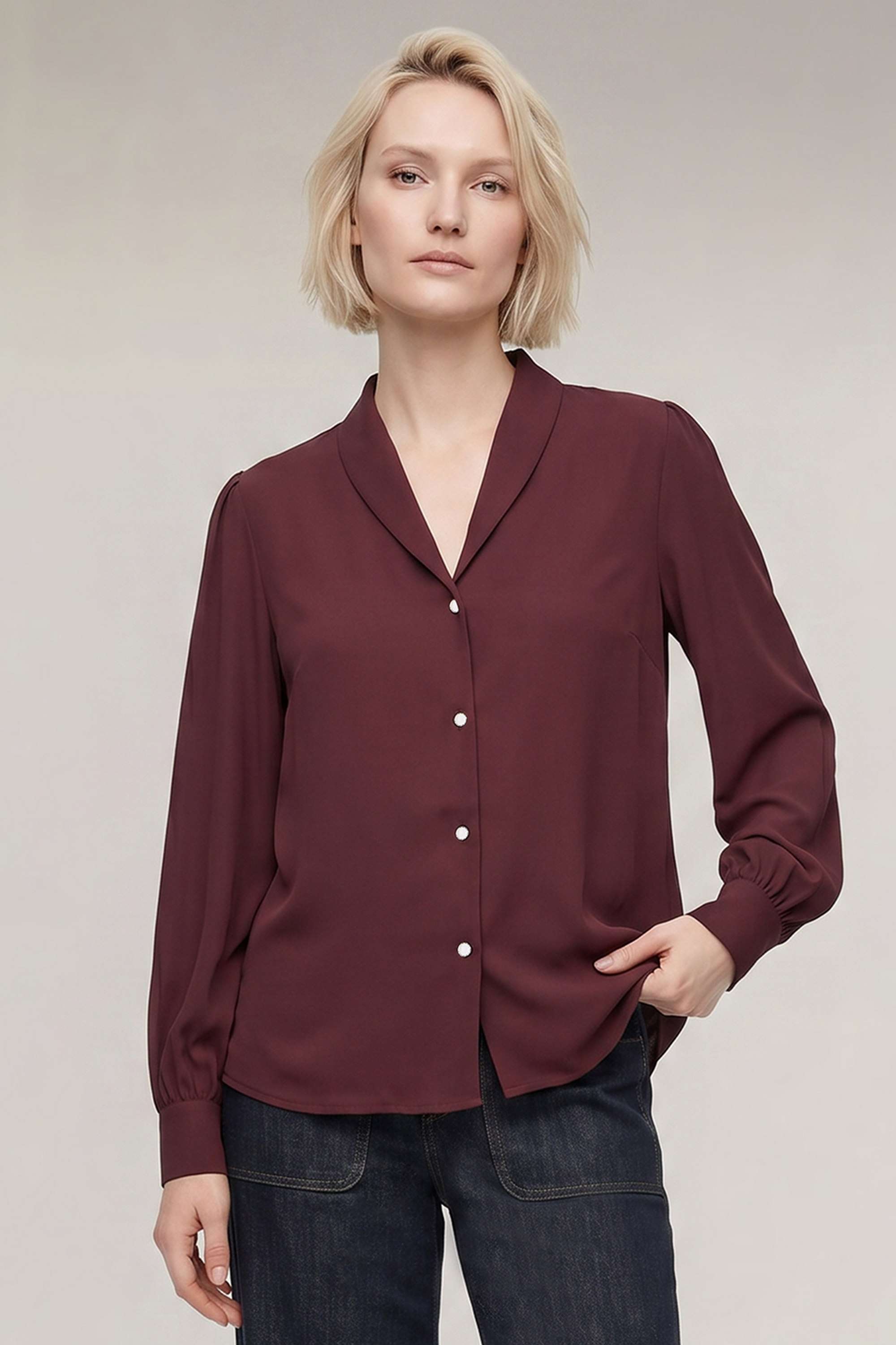 vero moda Solid Blended Fabric Regular Fit Women's Shirt-picture-40