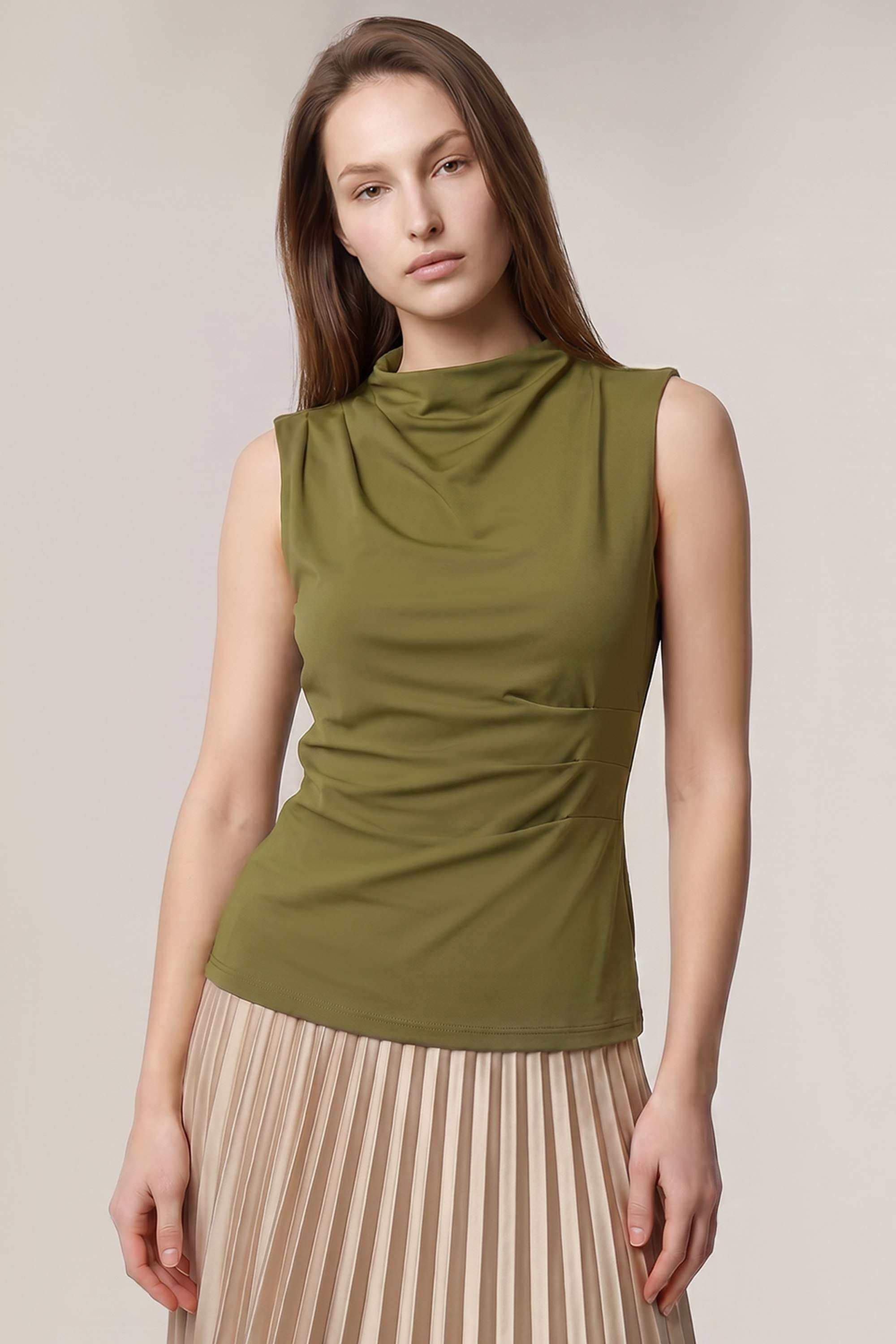 vero moda Solid Blended Fabric Regular Fit Women's Top-picture-37