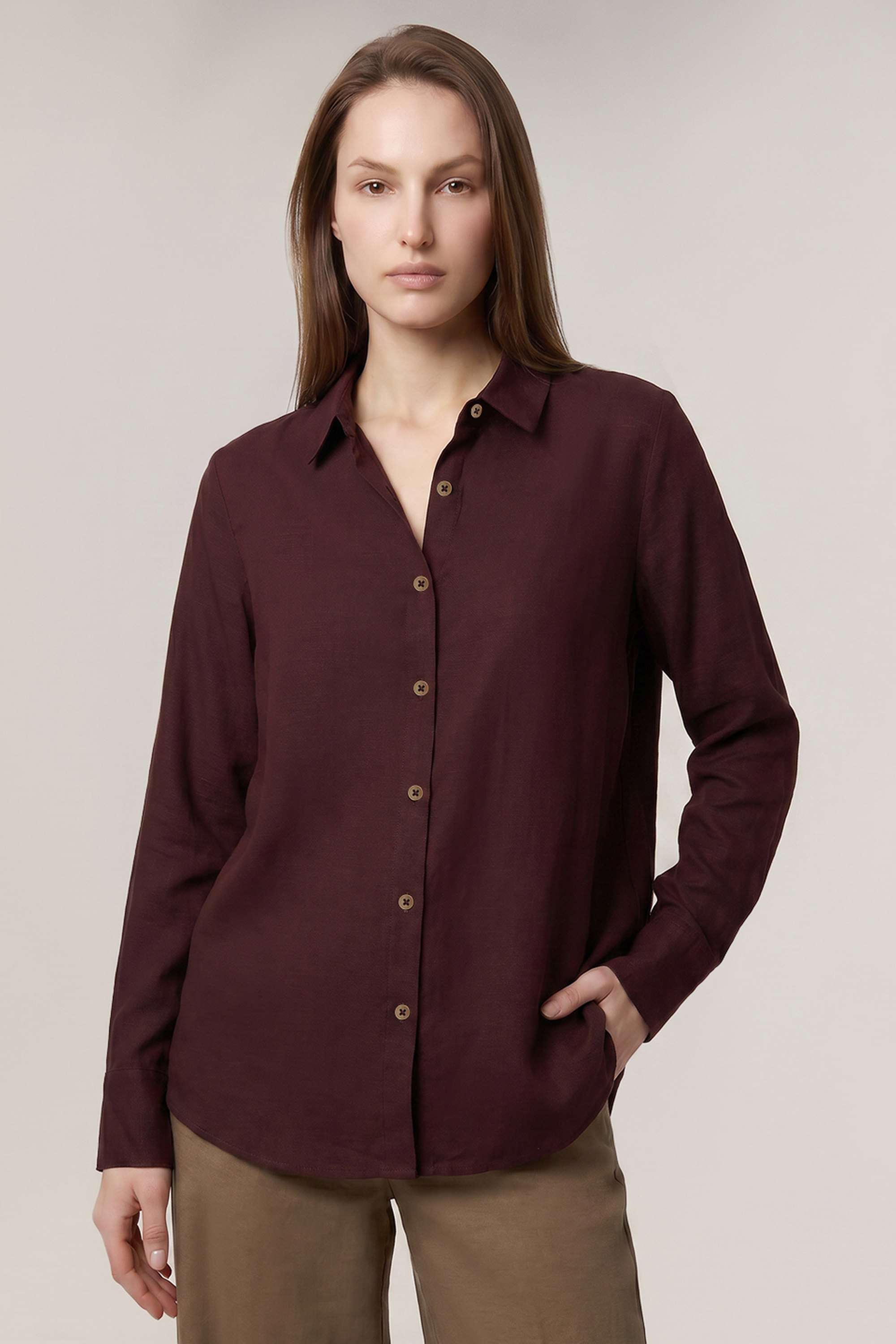 vero moda Solid Blended Fabric Regular Fit Women's Shirt-picture-25