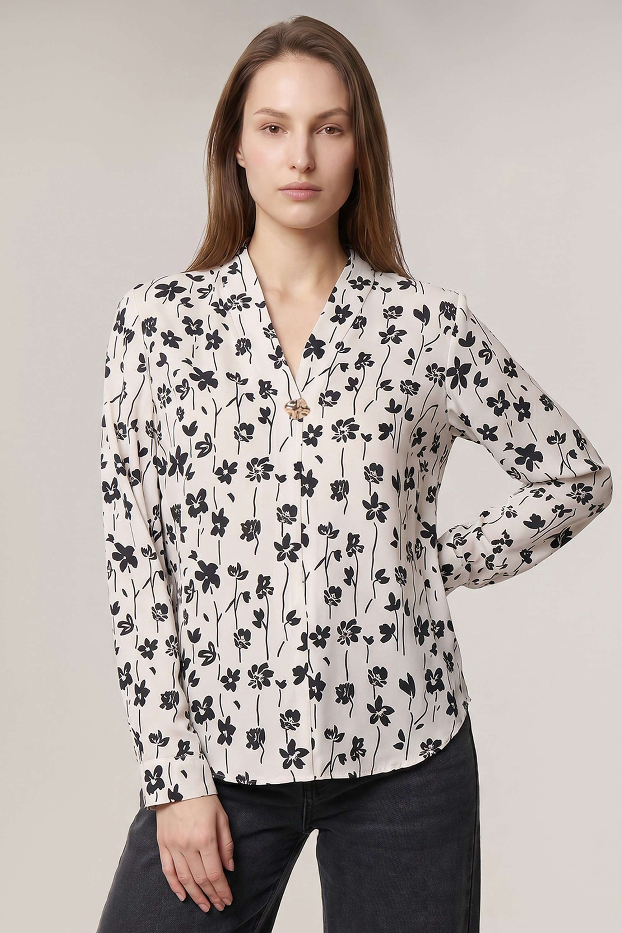 vero moda Floral Blended Fabric Regular Fit Women's Top-picture-32