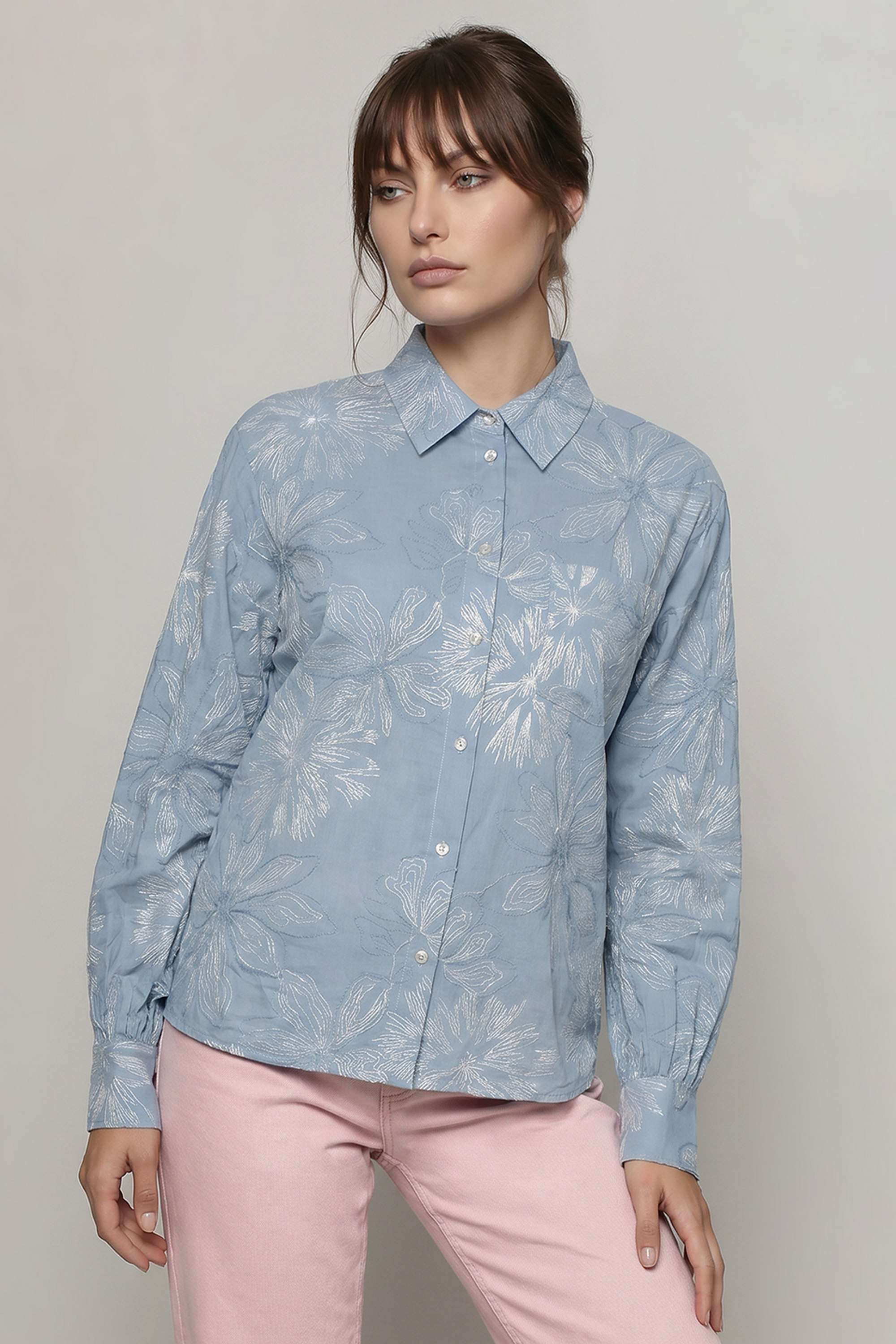 vero moda Printed Blended Fabric Regular Fit Women's Shirt-picture-37