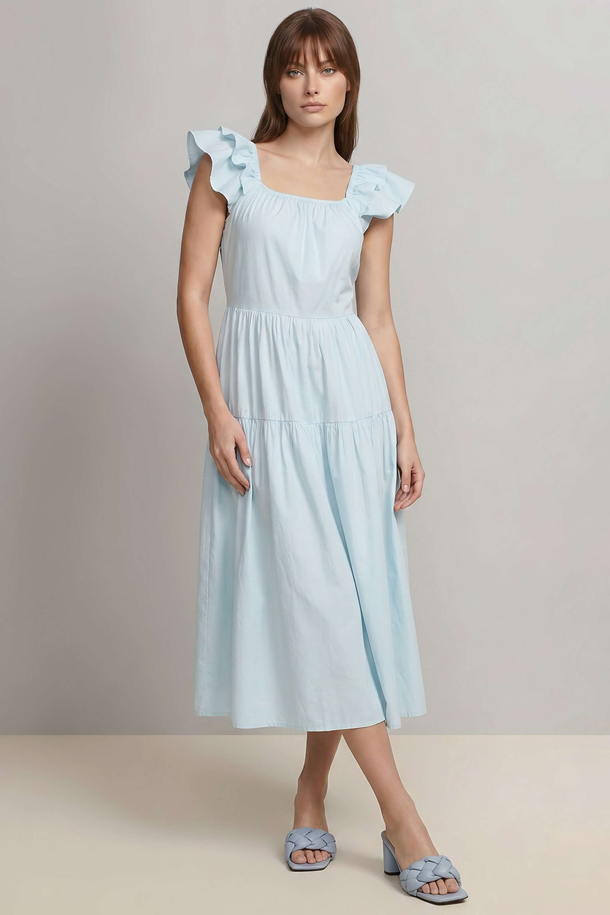 vero moda Solid Blended Fabric Regular Fit Women's Dress-picture-10