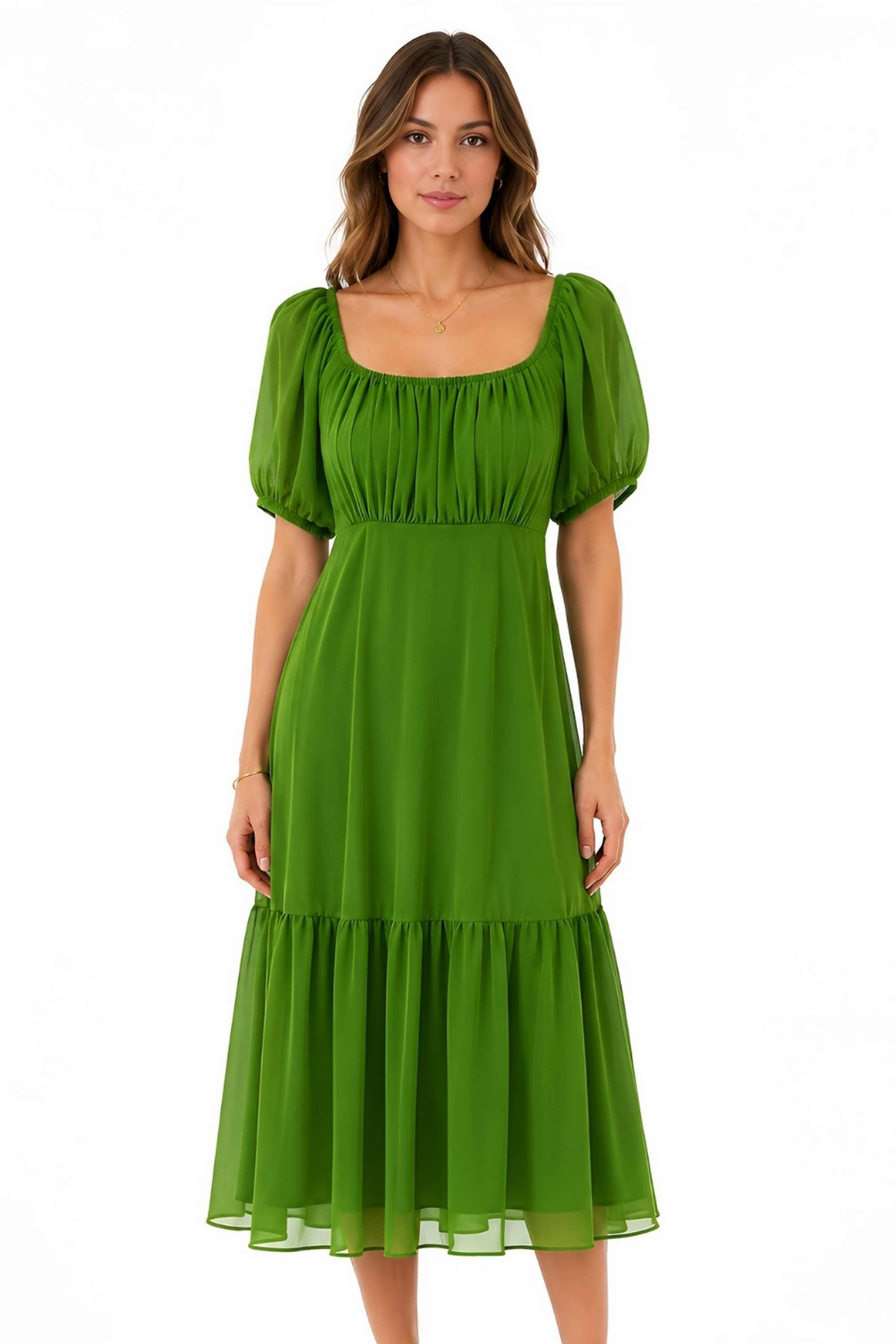 zink london Solid Georgette Regular Fit Women's Dress-picture-40
