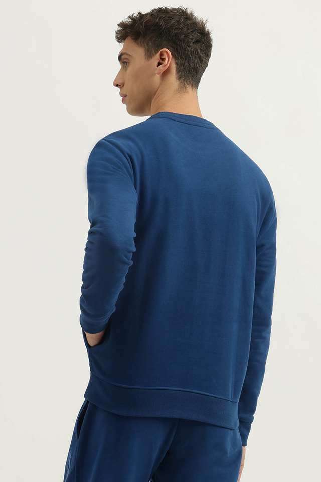 Solid-Cotton-Regular-Fit-Men-s-Sweatshirt