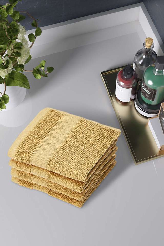 Cotton-Hexarel-4-Pcs-Face-Towel
