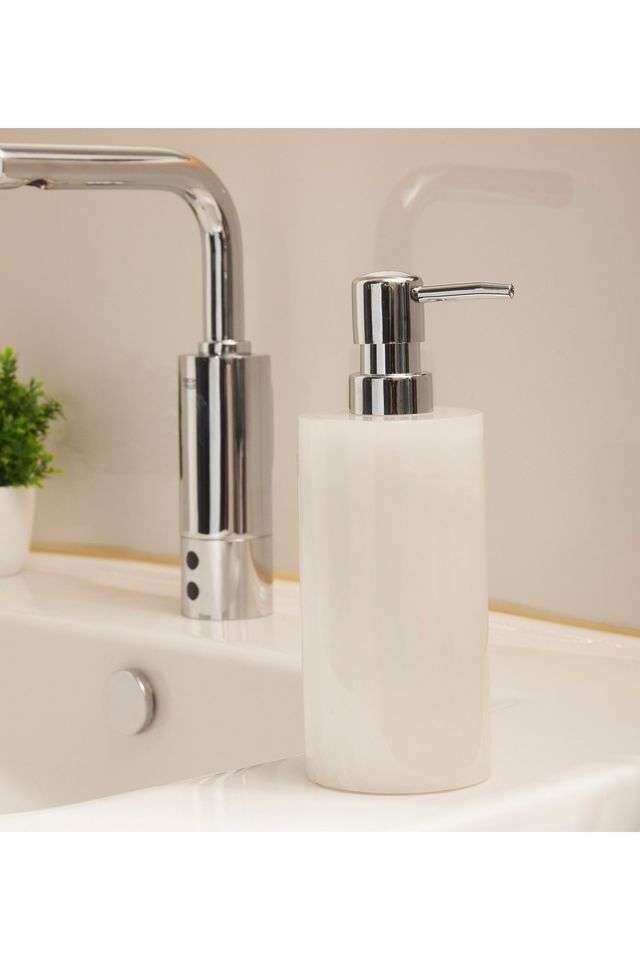 Polyresin-Soap-Dispenser-for-Bathroom-&-Kitchen -Ivory