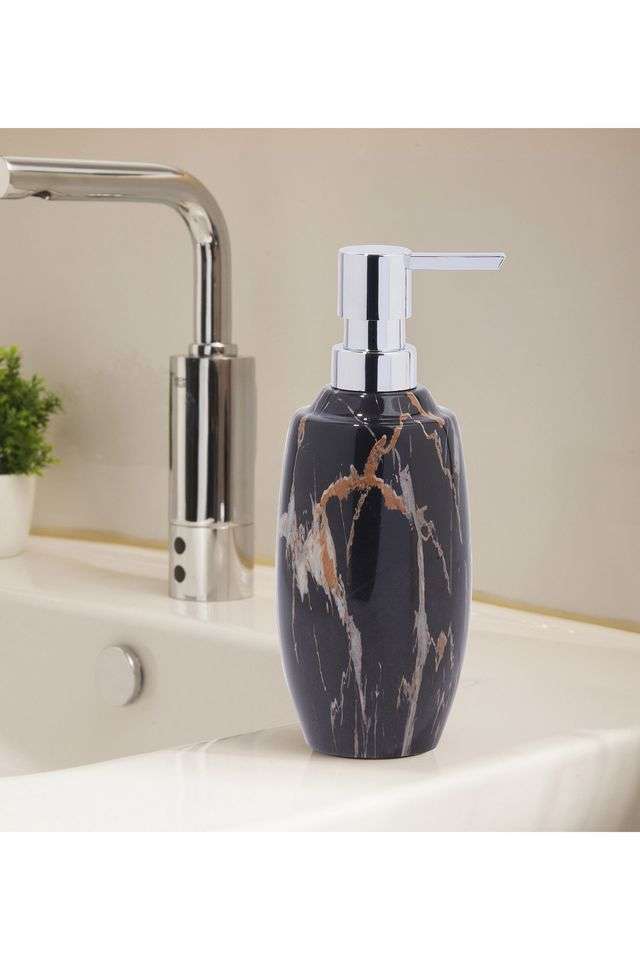 Polyresin-Soap-Dispenser-for-Bathroom-&-Kitchen -Black