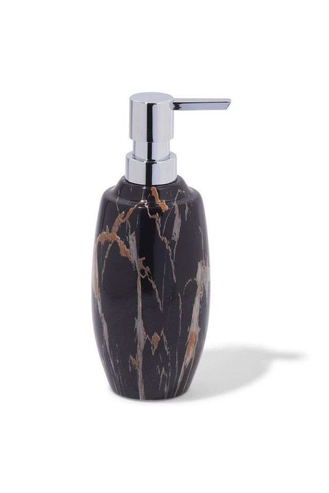 Polyresin-Soap-Dispenser-for-Bathroom-&-Kitchen -Black