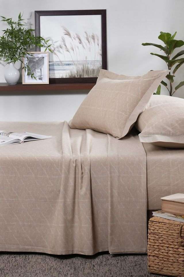 Inner-City-Light-Beige-King-Bed-Sheet-with-Pillow-Case