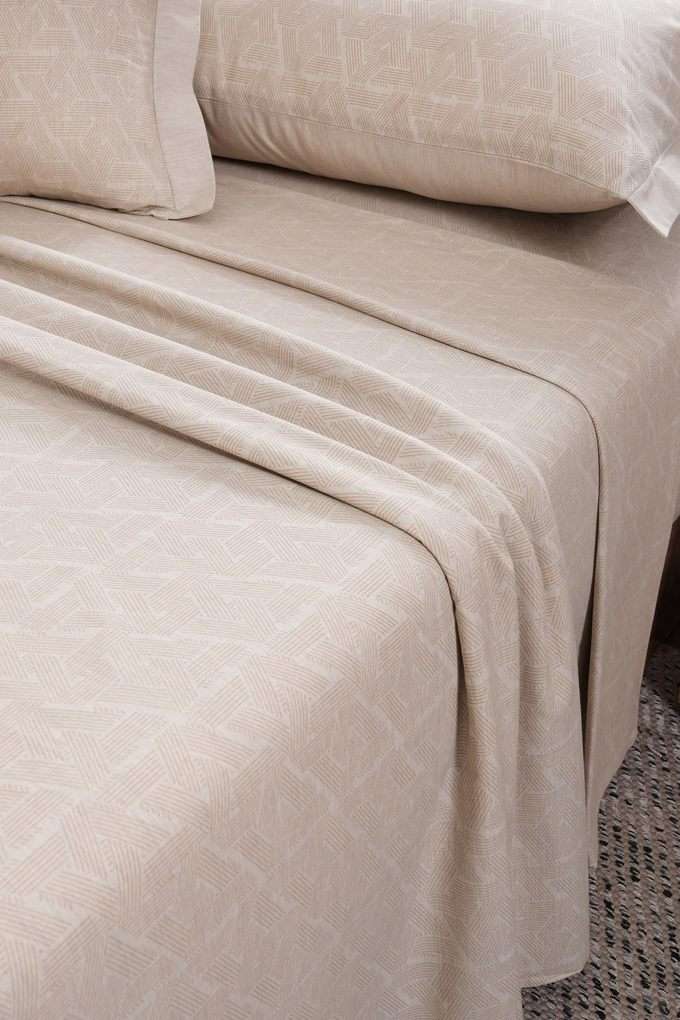 Inner-City-Light-Beige-King-Bed-Sheet-with-Pillow-Case