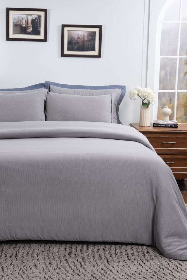 Pin-Stripe-Classic-Blue-King-Duvet-Cover-with-Pillow-Case