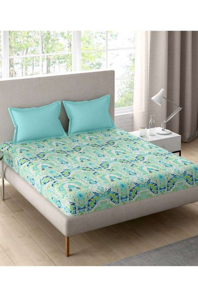 Celestine-Cotton-Printed-Double-Double-Bedsheet-With-2-Pillow-Covers