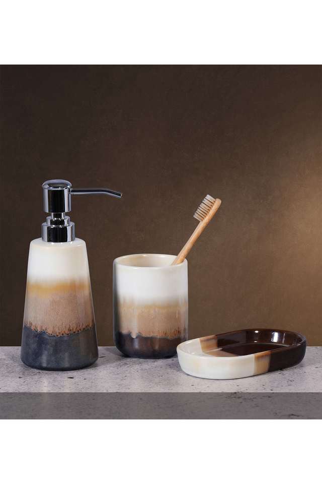 3Pcs-Bathroom-Set-Ceramic-Bath-Set-Coffee