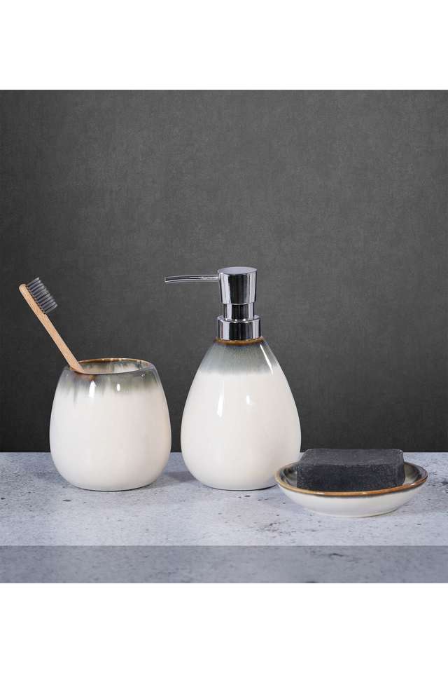 3Pcs-Bathroom-Set-Ceramic-Bath-Set-Cream