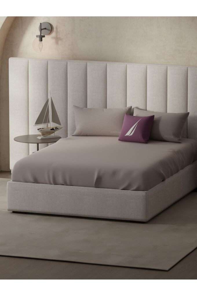 Super-Soft-100--Cotton-Xl-King-Size-Bedsheet-With-2-Pillow-Covers--3Pc-Set-(Echo-300)-Solid-Mauve