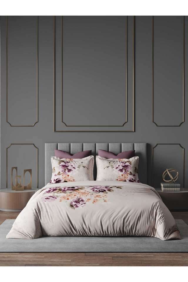 Floral-210-TC-Cotton-Double-Bedsheet-with-2-Pillow-Covers