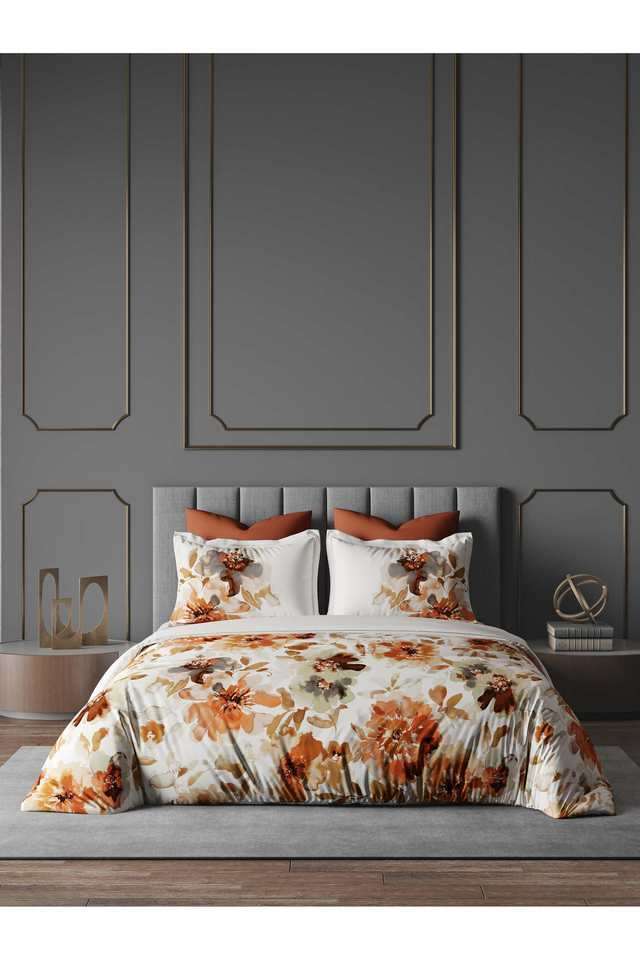 Floral-210-TC-Cotton-Double-Bedsheet-with-2-Pillow-Covers