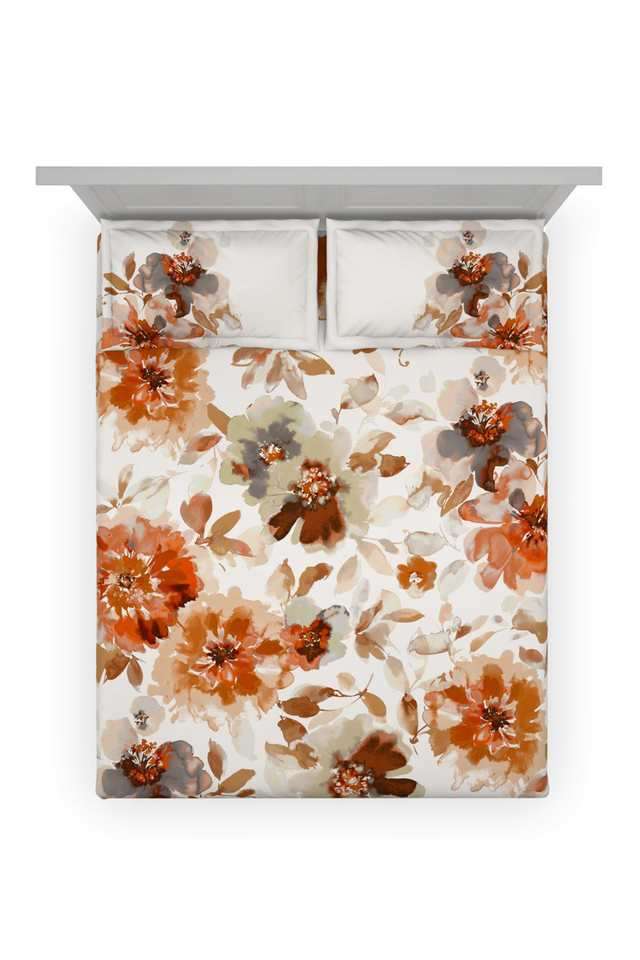 Floral-210-TC-Cotton-Double-Bedsheet-with-2-Pillow-Covers