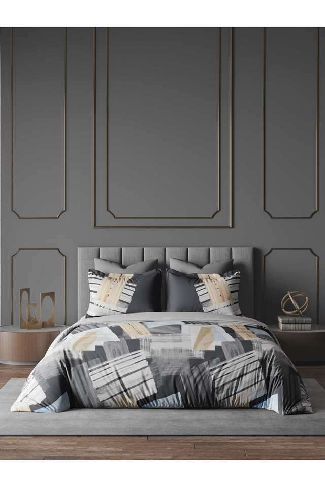 Geometric-210-TC-Cotton-Double-Bedsheet-with-2-Pillow-Covers