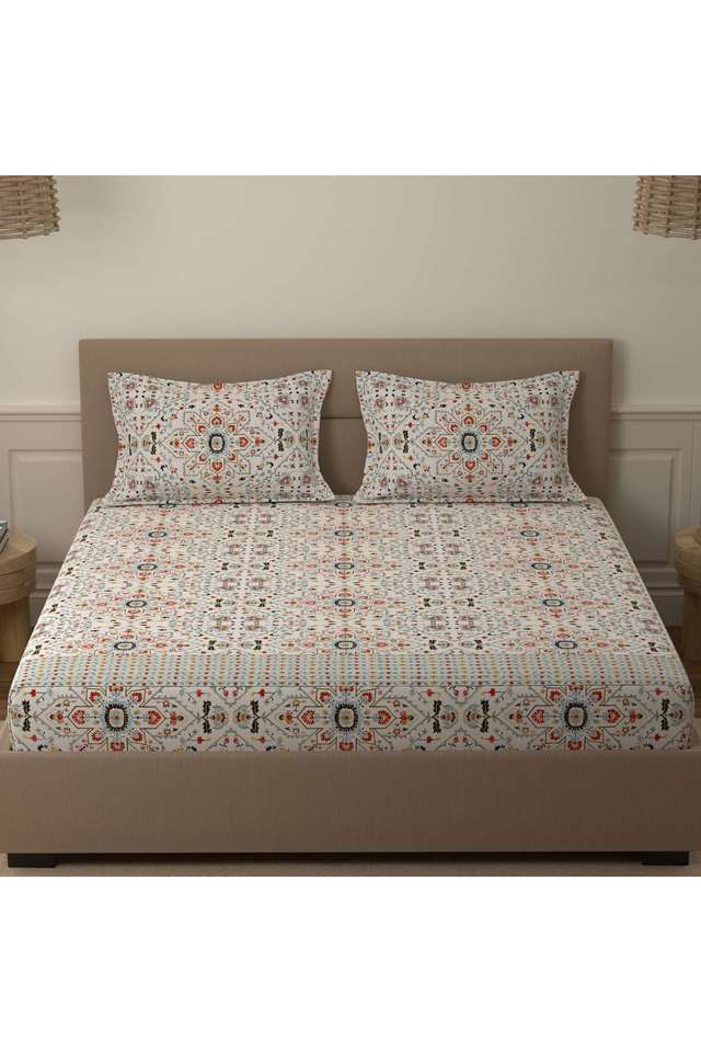 Folkore-Cotton-1-Double-Bedsheet-With-2-Pillow-Covers