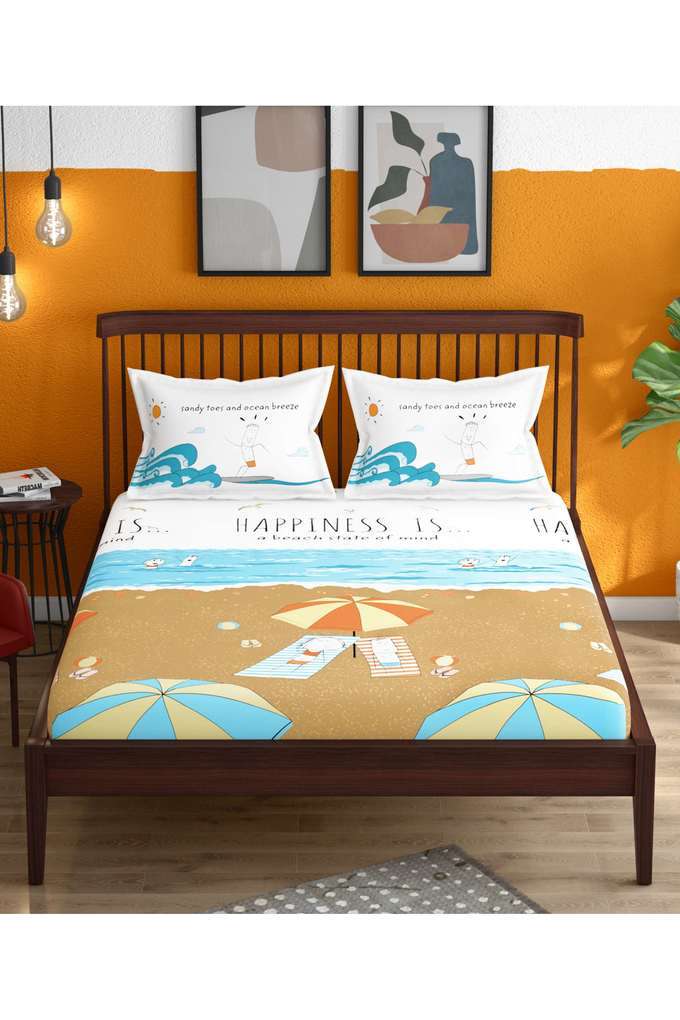 Happiness-Is-Cotton-1-Double-Bedsheet-With-2-Pillow-Covers