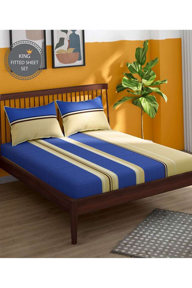 Hashtag-Cotton-1-Fitted-Sheet-with-2-Pillow-Covers