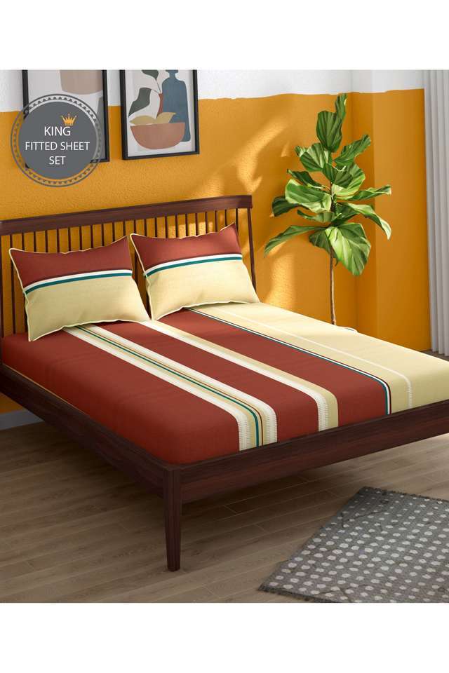 Hashtag-Cotton-1-Fitted-Sheet-with-2-Pillow-Covers