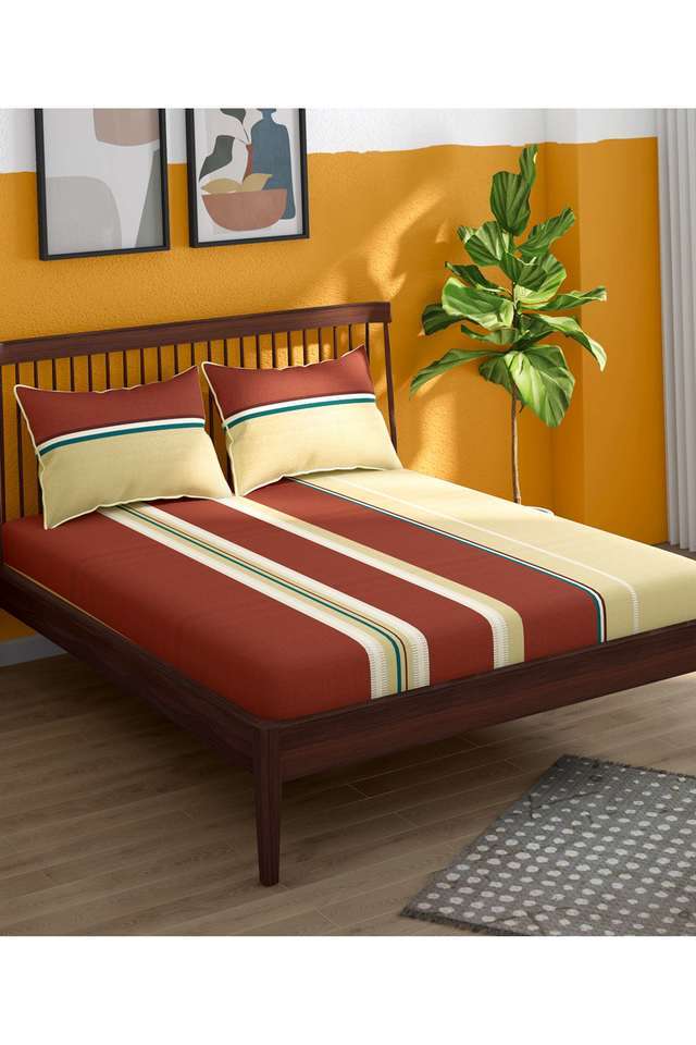 Hashtag-Cotton-1-Double-Bedsheet-With-2-Pillow-Covers