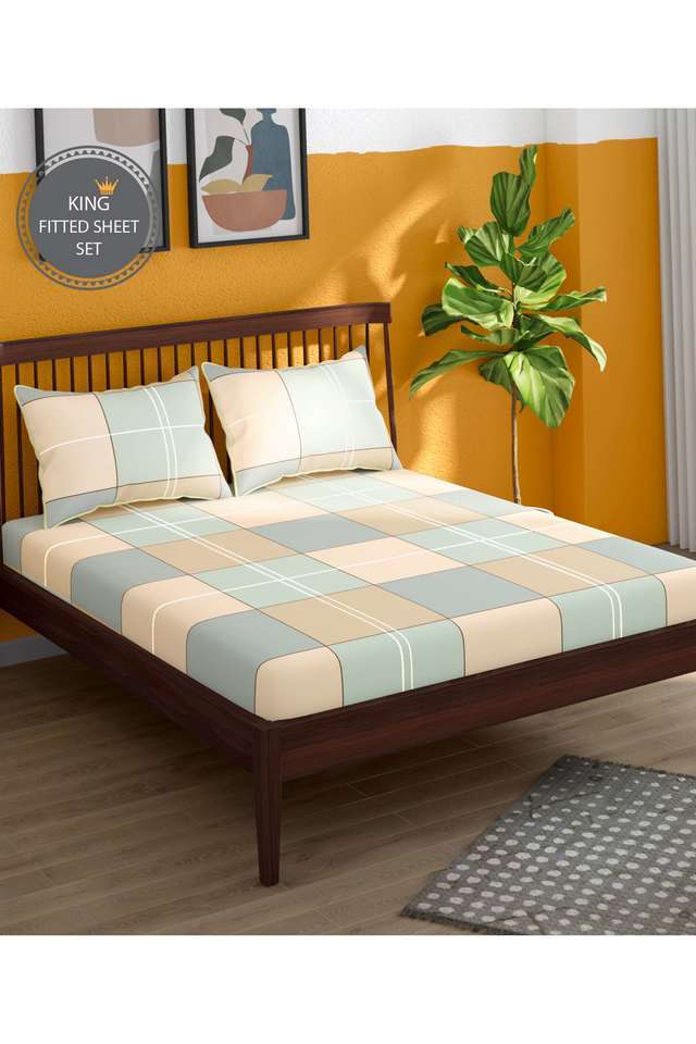 Hashtag-Cotton-1-Fitted-Sheet-with-2-Pillow-Covers