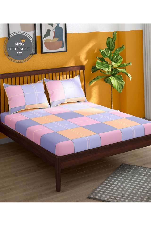 Hashtag-Cotton-1-Fitted-Sheet-with-2-Pillow-Covers