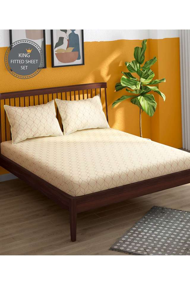 Hashtag-Cotton-1-Fitted-Sheet-with-2-Pillow-Covers