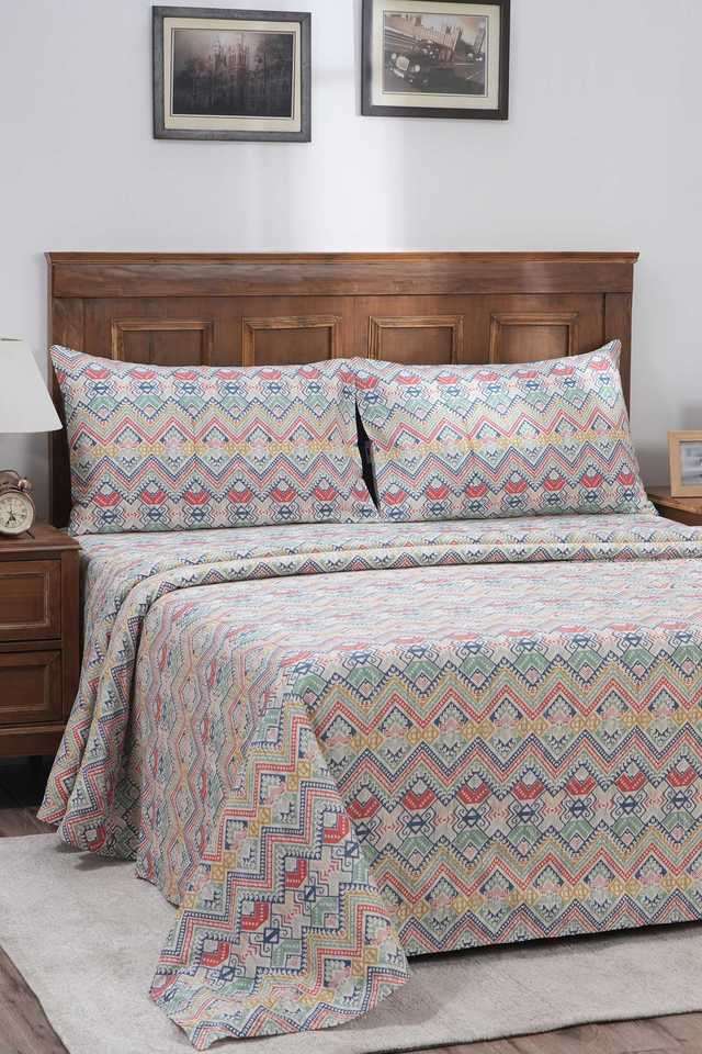 Indigenous-Artisan-Double-Bed-Sheet-with-Pillow-Case-108x90-Inch