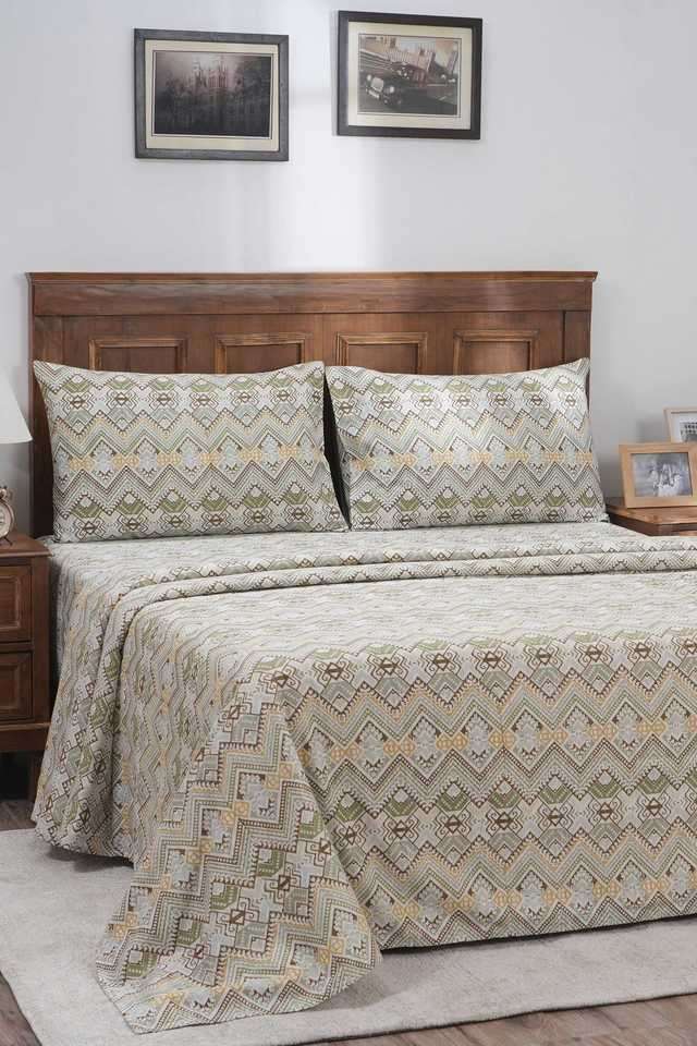 Indigenous-Artisan-Double-Bed-Sheet-with-Pillow-Case-108x90-Inch