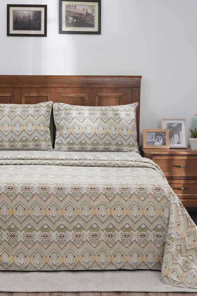 Indigenous-Artisan-Double-Bed-Sheet-with-Pillow-Case-108x90-Inch