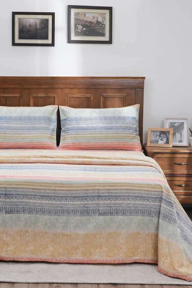Indigenous-Artisan-Double-Bed-Sheet-with-Pillow-Case-108x90-Inch