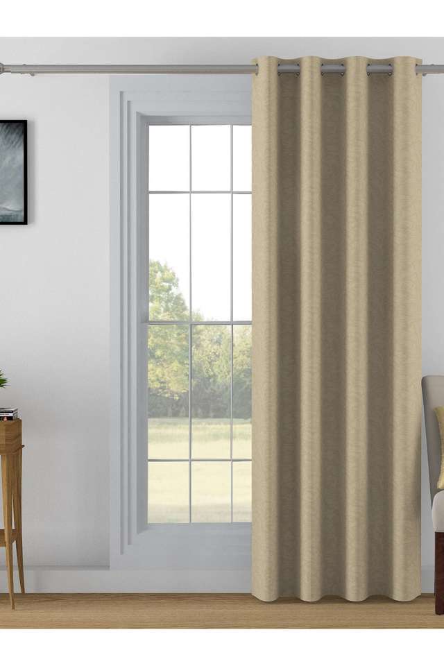 Ivory-Ethnic-Motif-100--Blackout-Polyester-embossed-Jacquard-J&B-Door-Curtain