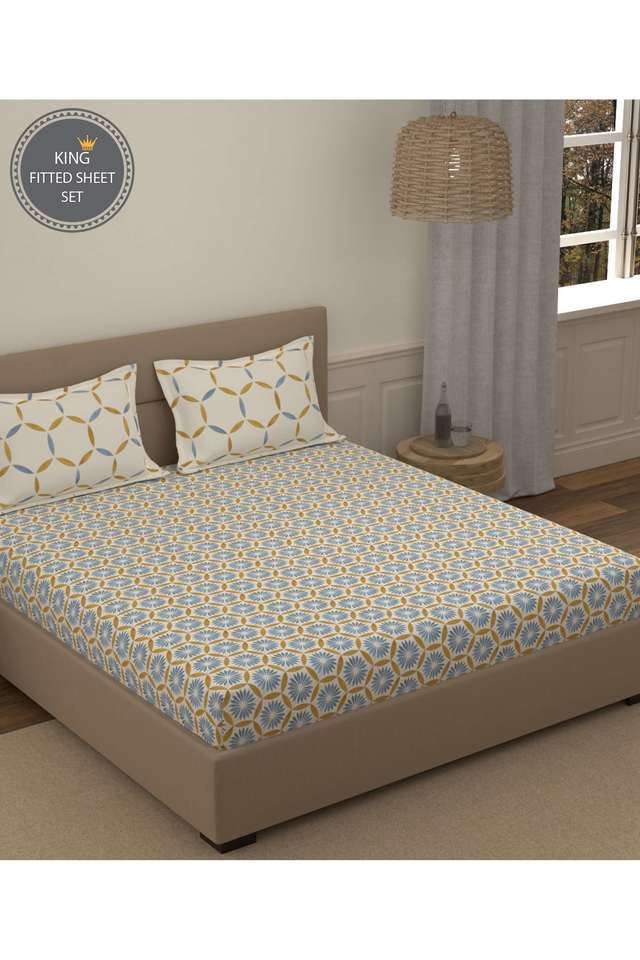 Morning-Glory-King-Size-Fitted-Sheet