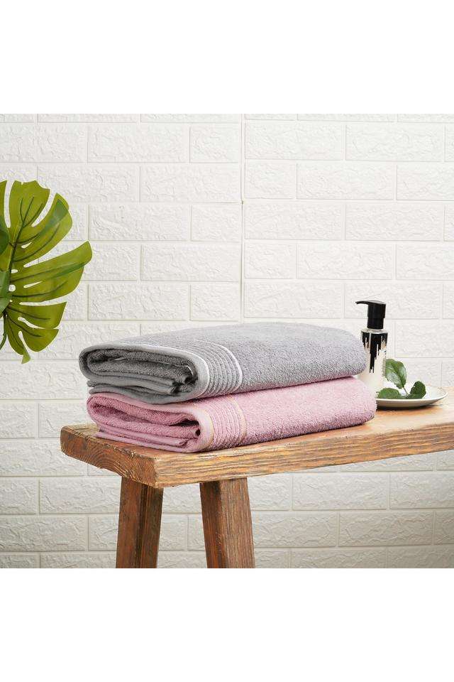 Radiance-Cotton-Super-Absorbent-Chieseled-Stone-Bath-Towels---Pack-of-4