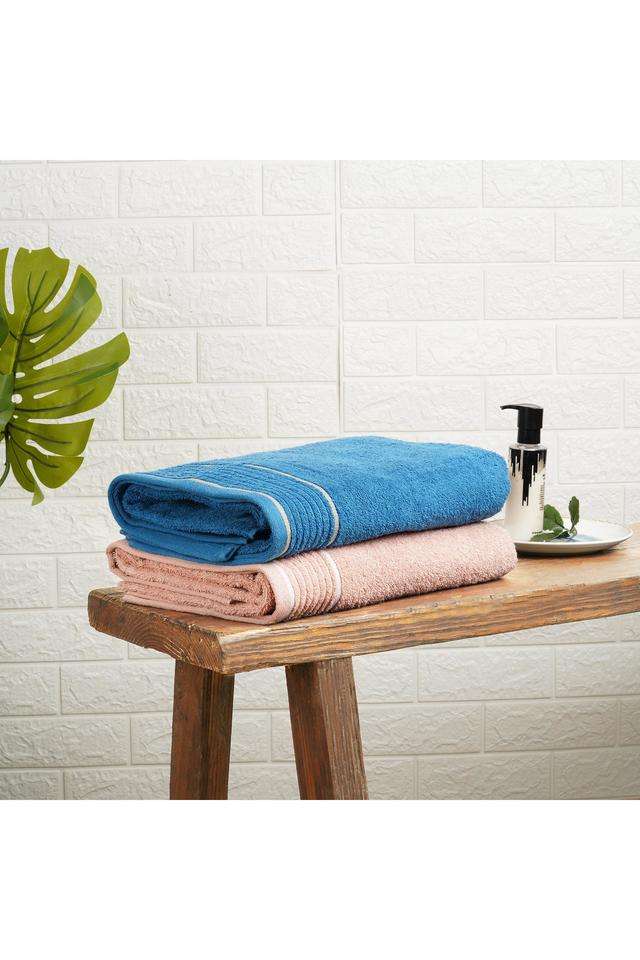 Radiance-Cotton-Super-Absorbent-Misty-Rose-Deep-Bath-Towels---Pack-of-4