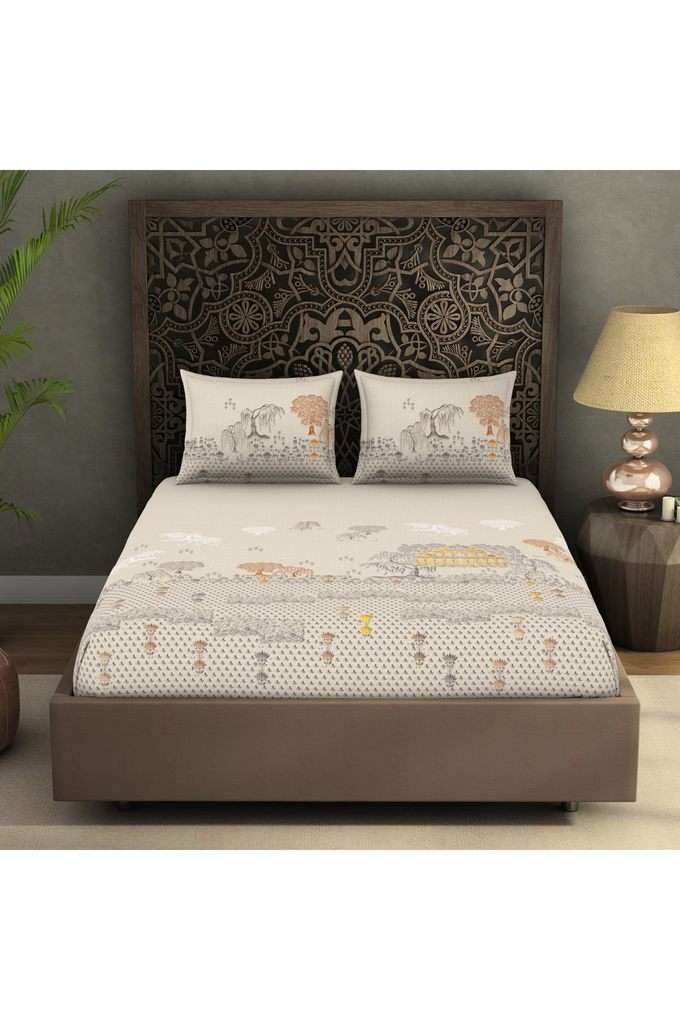 Breathable-Fabric-Whitecap-Grey-Double-Bedsheets