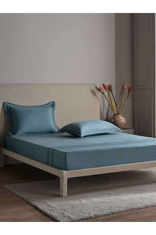 Modern-300-TC-Cotton-Double-Bedsheet-with-2-Pillow-Covers