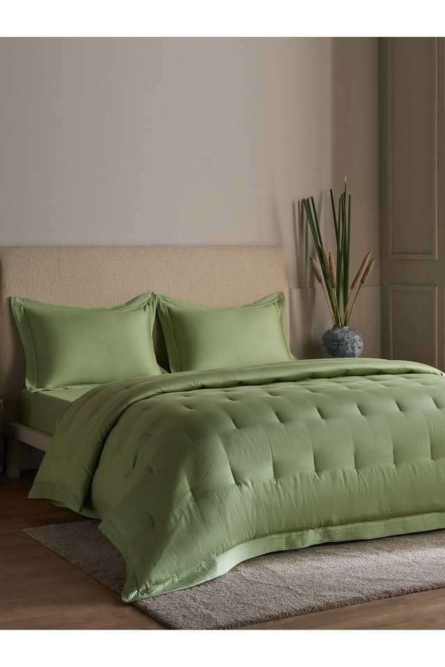 Modern-Micro-Fiber-300-TC-Poly-Cotton-Bed-In-A-Bag