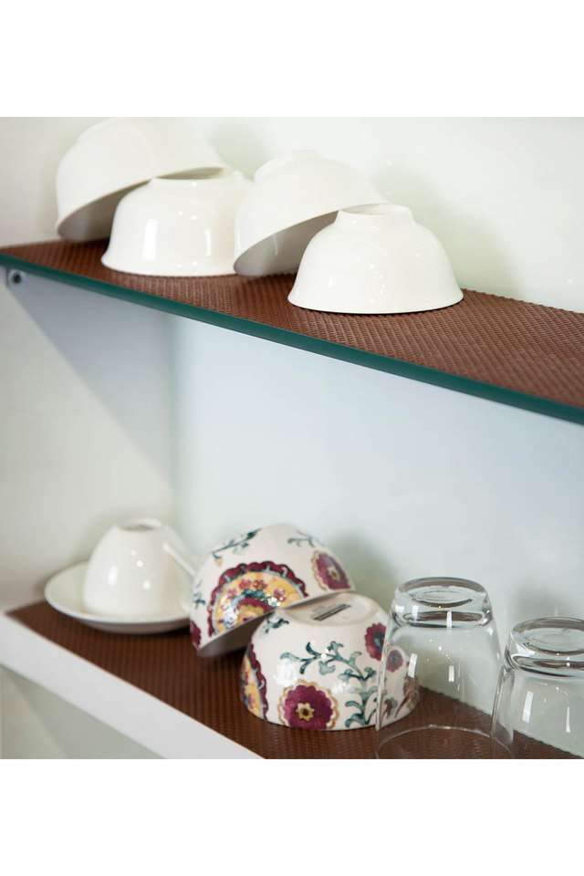 Rio-PVC-Shelf-Liner-Brown