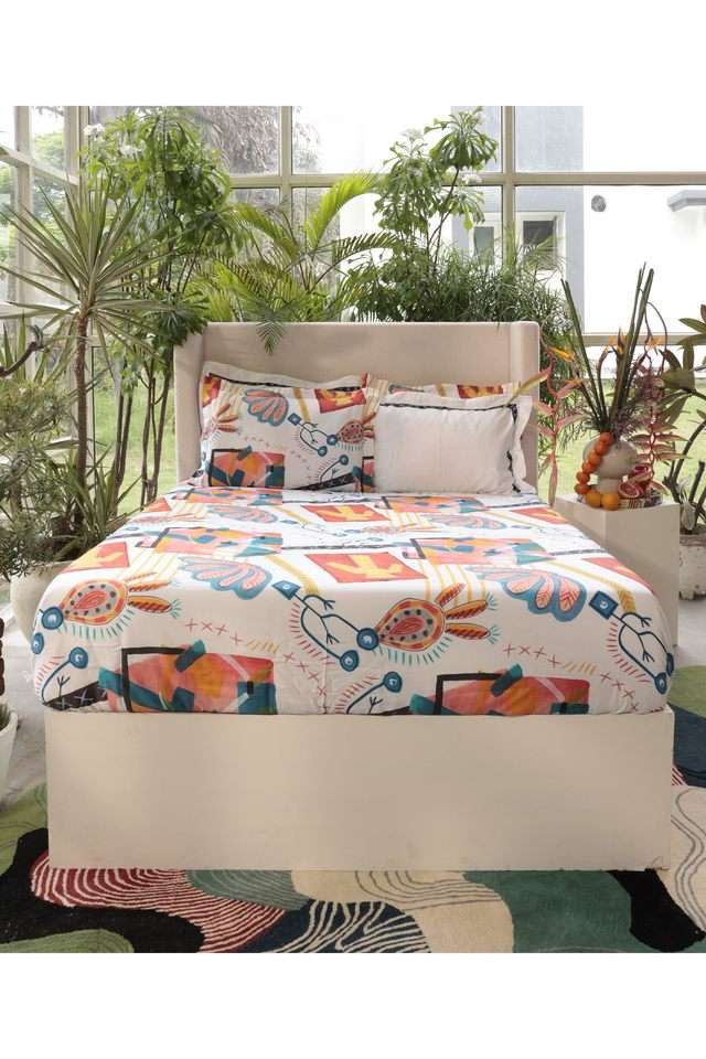 Shivan-and-Naresh-Printed-400-TC-Cotton-Double-Bedsheet-&-4-Pillow-Covers