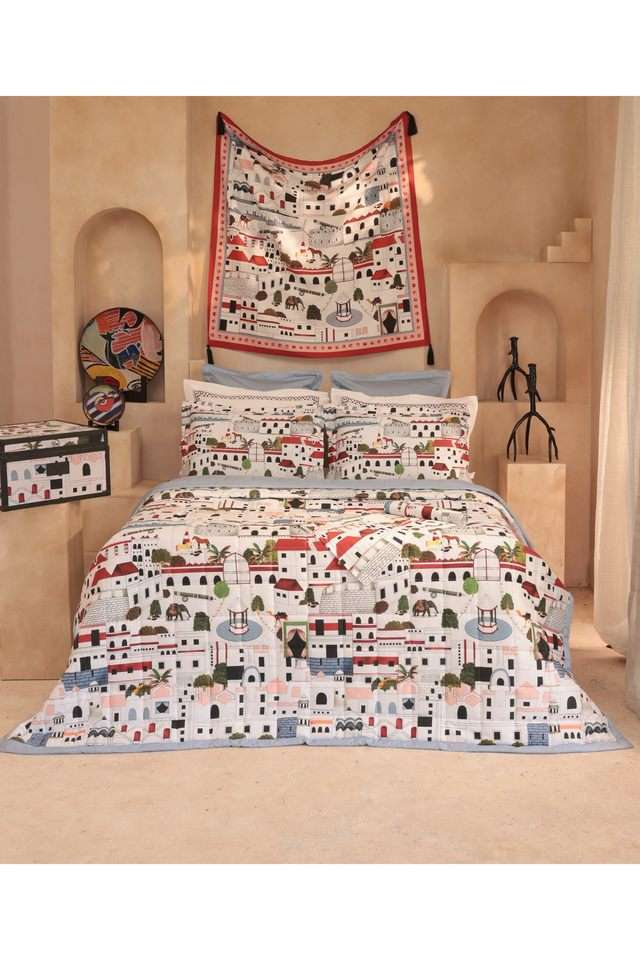 Shivan-and-Naresh-Printed-400-TC-Cotton-Double-Bedsheet-&-4-Pillow-Covers